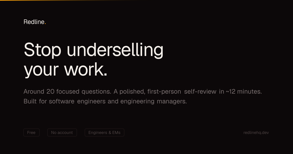 Redline: Performance Review Generator for Engineers